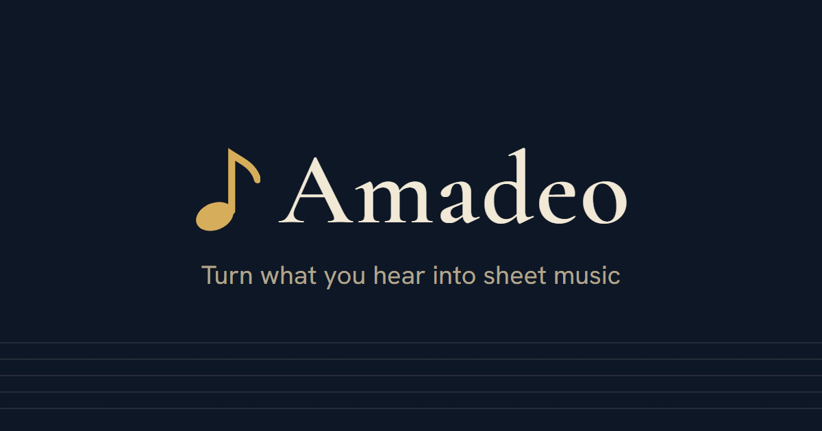 I built a site that turns a recording into sheet music